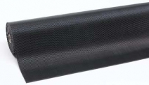 Wykładzina przemysłowa, ergonomiczna Chodniki, typ Rib`n`Roll 100 cm x 10 m x 6 mm, obszar suchy/mokry, kolor czarny